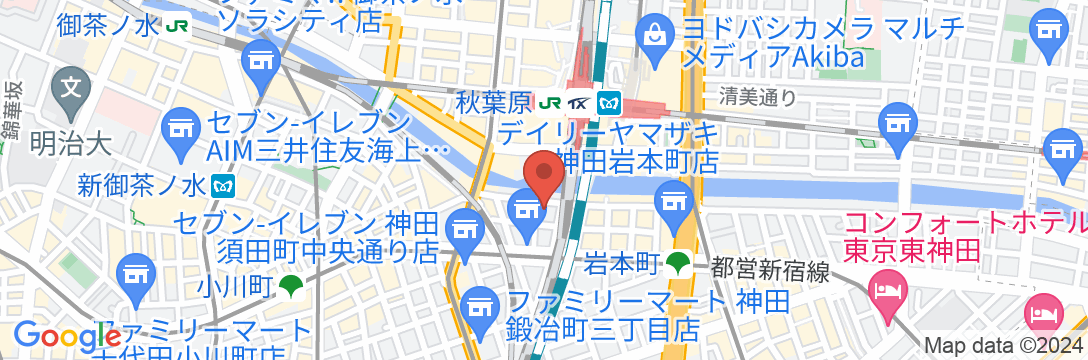 ヴィアイン秋葉原(JR西日本グループ)の地図