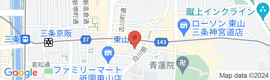 京町家 ゲストハウス京都しらかわの地図