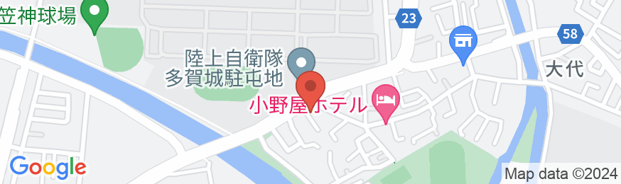 コンビニAyersRockホテル仙台多賀城の地図