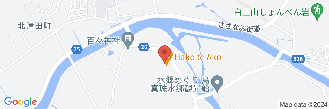 近江八幡ユースホステルの地図