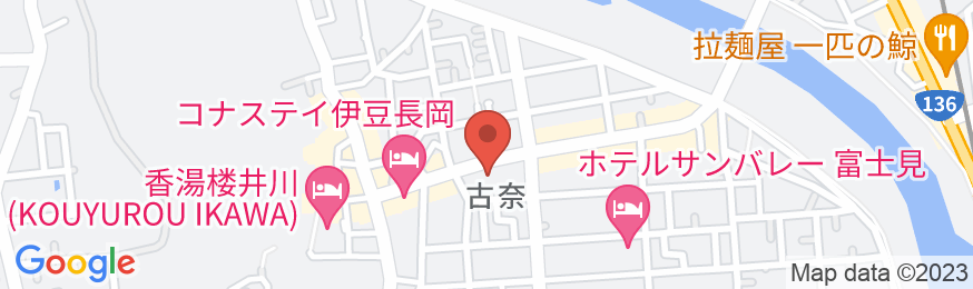 伊豆長岡温泉 伊古奈荘の地図
