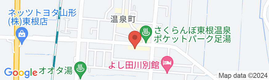 さくらんぼ東根温泉 松浦屋の地図