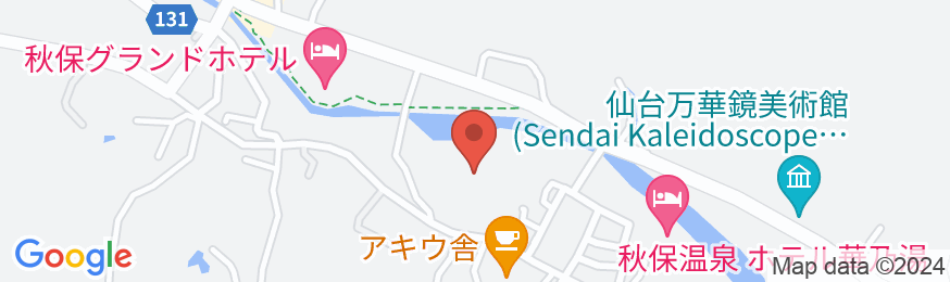 仙台 秋保温泉 迎賓館 櫻離宮の地図