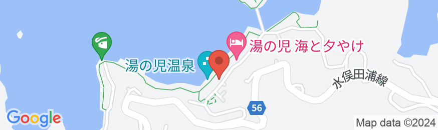 湯の児温泉 平野屋<熊本県>の地図