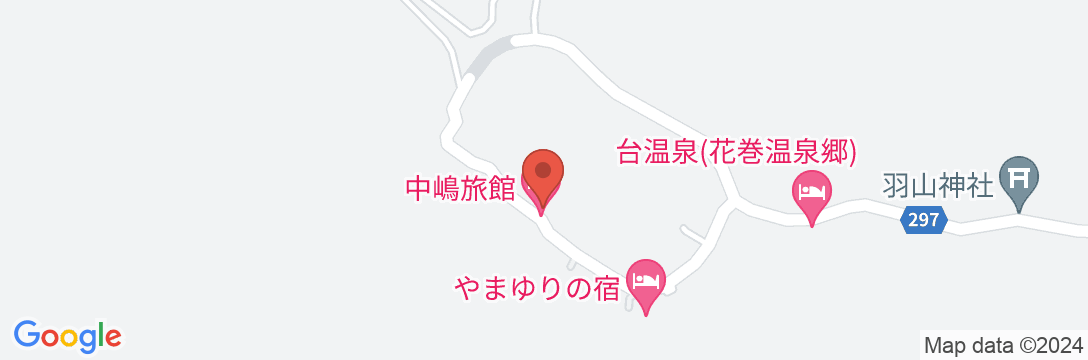花巻温泉郷 台温泉 中嶋旅館の地図
