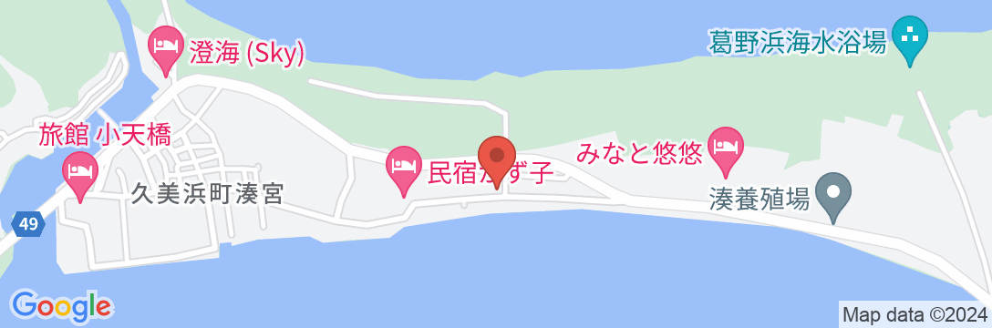 小天橋温泉 海の宿 隆進の地図