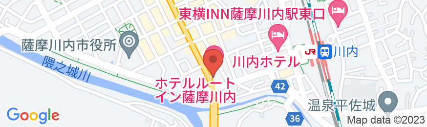 ホテルルートイン薩摩川内の地図