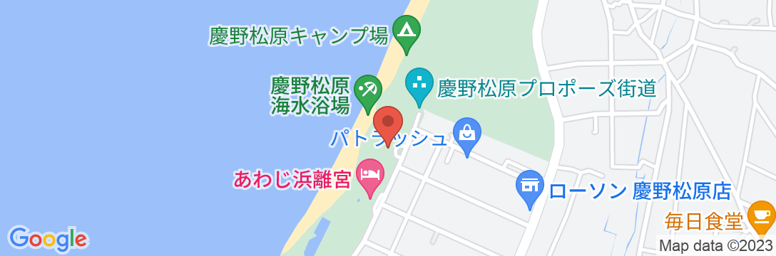 淡路島 うずしお温泉 慶野松原荘の地図