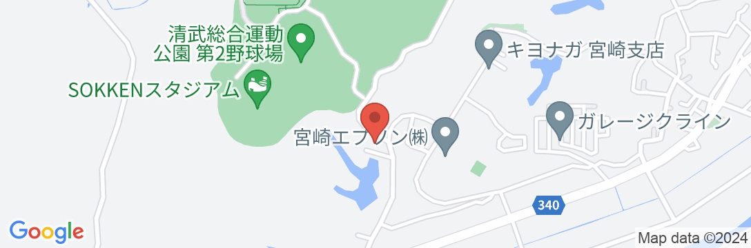清武温泉の地図