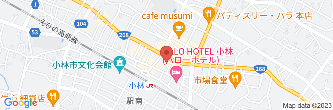 ホテルプラザ <宮崎県>の地図