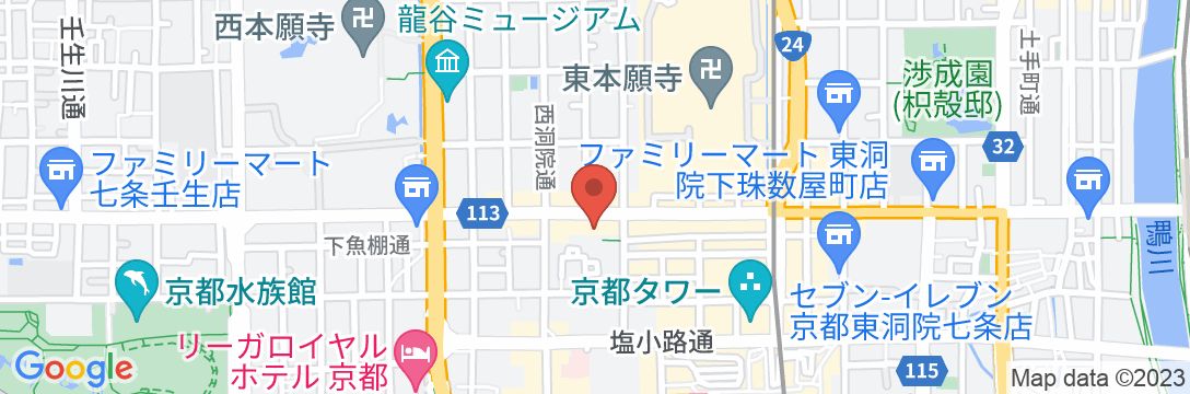 ホテルリブマックスBUDGET京都駅前の地図
