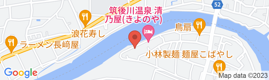 筑後川温泉 ふくせんかの地図