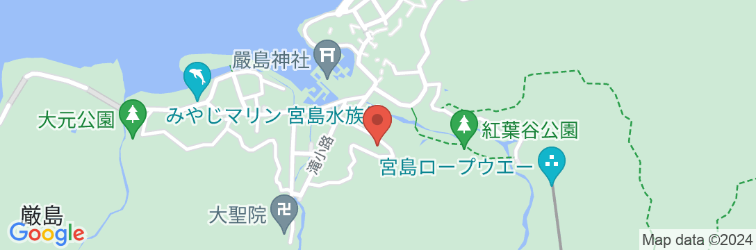 宮島 ホテル菊乃家の地図