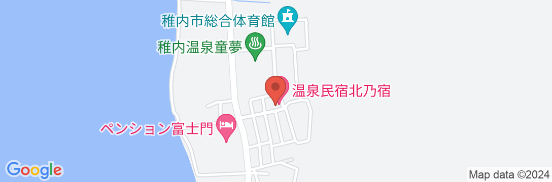 温泉民宿 北乃宿の地図