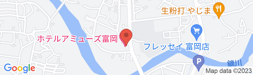 ホテルアミューズ富岡の地図