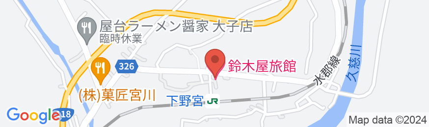 鈴木屋旅館の地図
