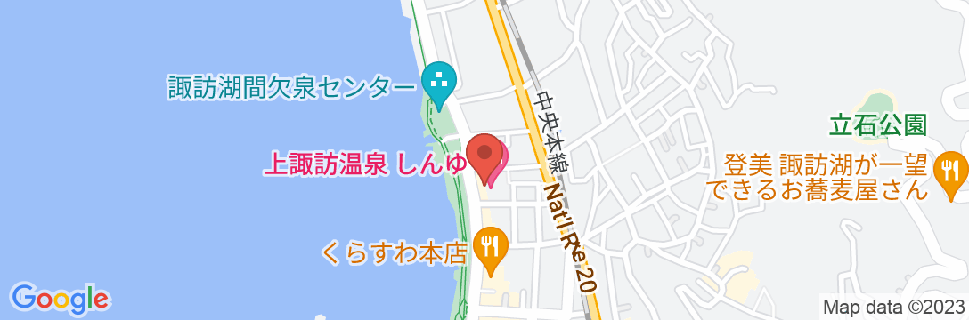 上諏訪温泉 しんゆ(親湯)の地図