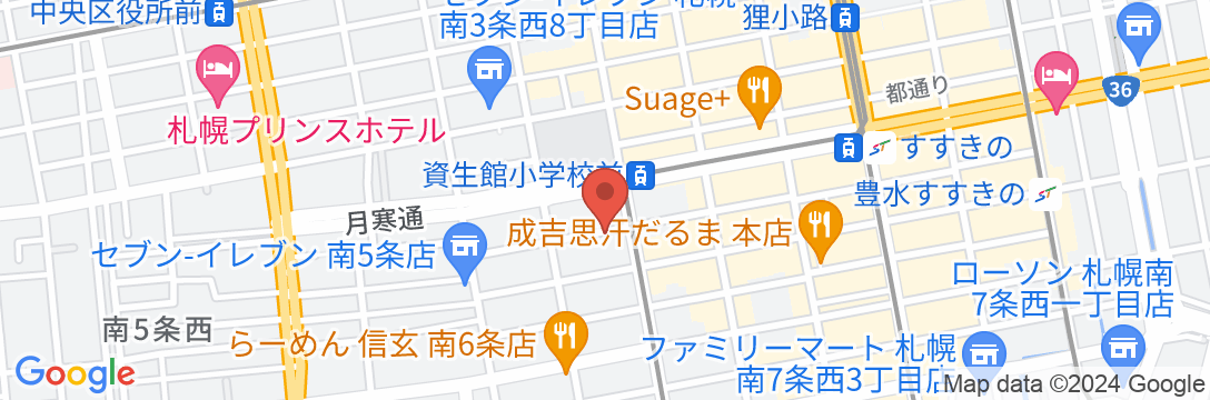 フレイムホテル札幌の地図