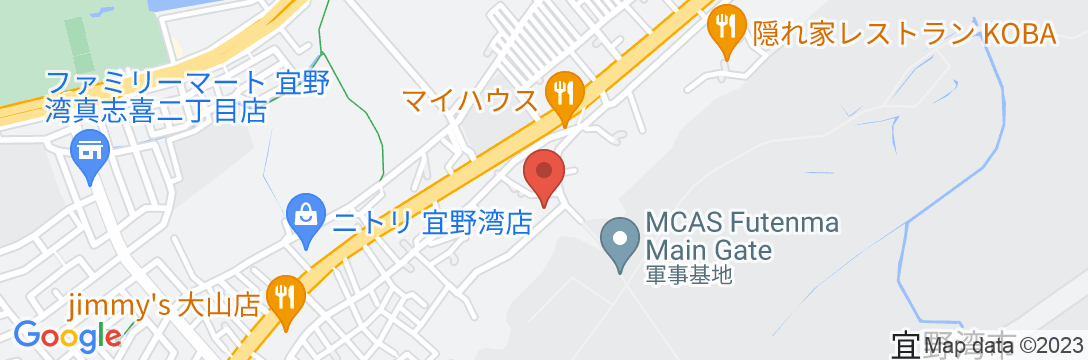 貸別荘BASE-SIDE-INNの地図