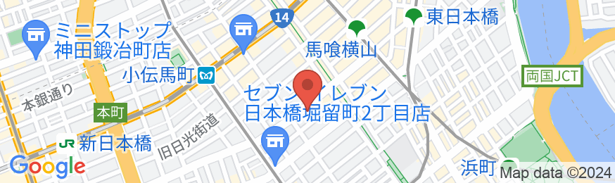 東横INN日本橋税務署前の地図