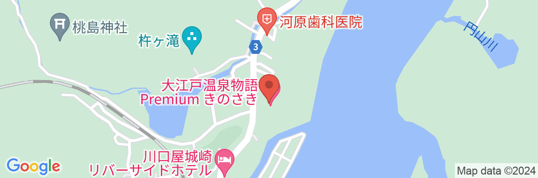 大江戸温泉物語Premium きのさきの地図