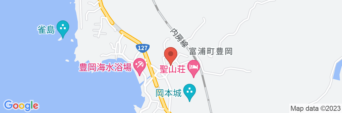 民宿鳴釜の地図