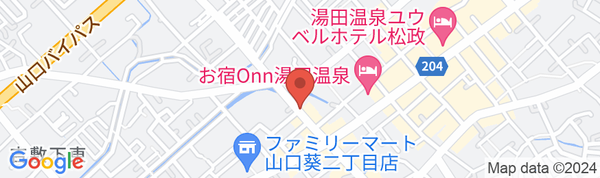 グリーンリッチホテル山口湯田温泉の地図
