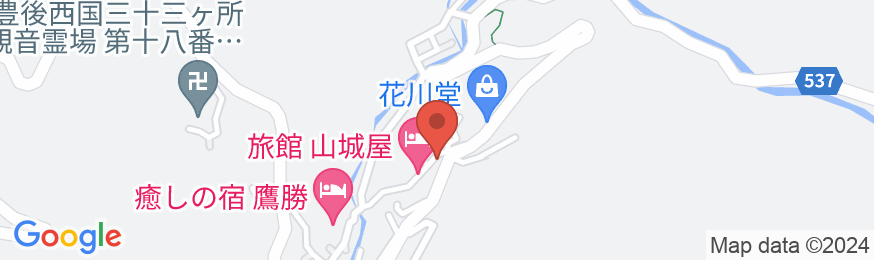 湯平温泉 宿彩 暁雲荘 大人限定宿の地図