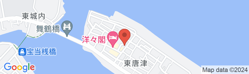 唐津の料理宿 松の井の地図