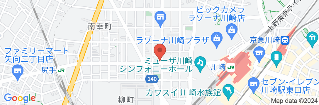 ホテルリブマックスBUDGET川崎駅前の地図