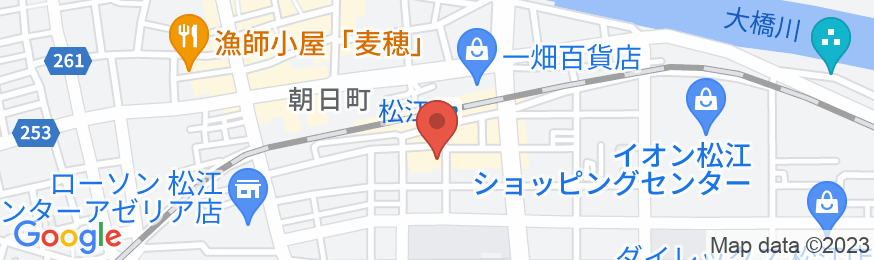 松江ユニバーサルホテル別館(ユニバーサルホテルチェーン)の地図