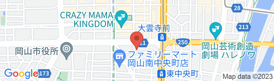 岡山ユニバーサルイン(ユニバーサルホテルチェーン)の地図