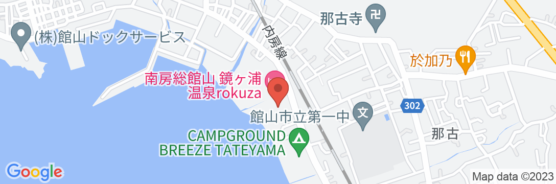 鏡ヶ浦温泉 rokuzaの地図