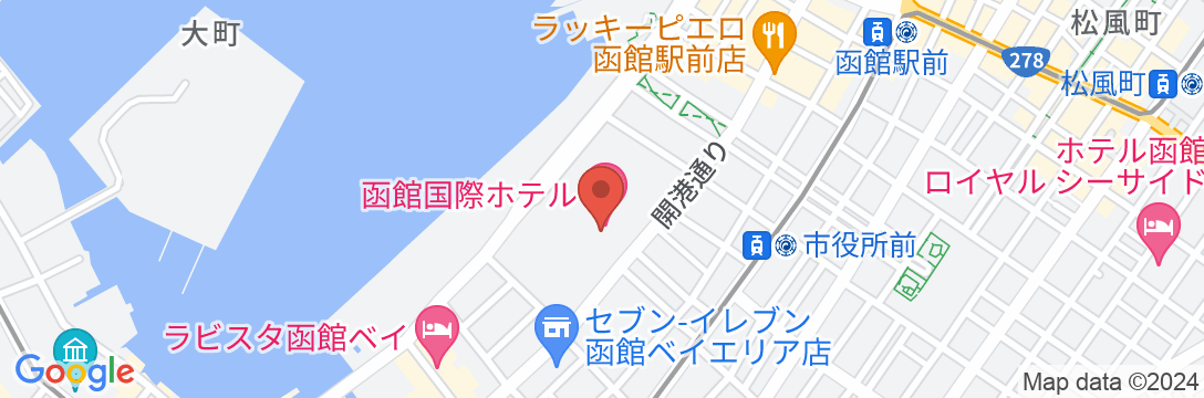 函館国際ホテルの地図