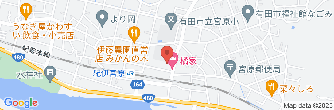 橘家旅館の地図