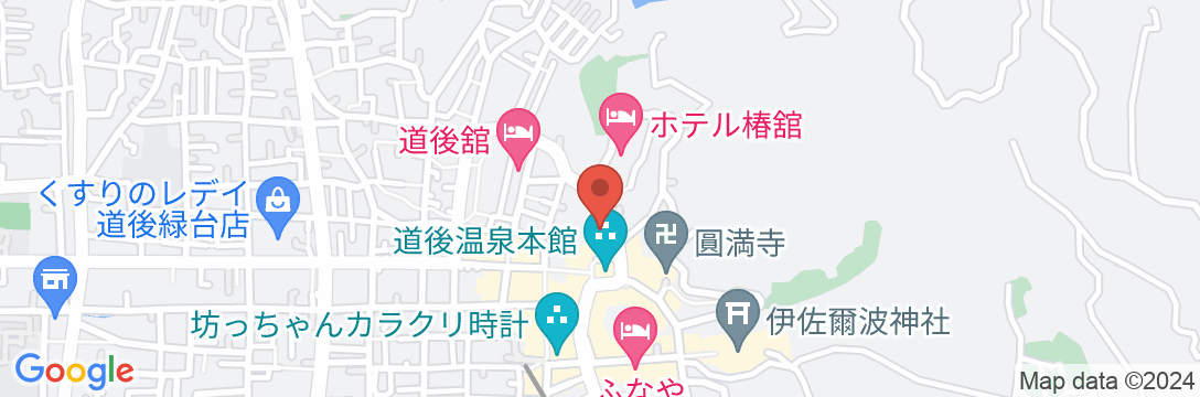 道後温泉 大和屋本店の地図