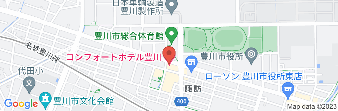 コンフォートホテル豊川の地図
