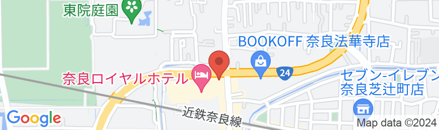 奈良ロイヤルホテルの地図