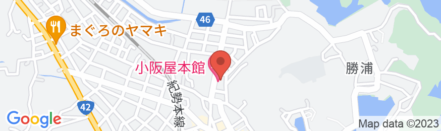 温泉民宿 小阪屋 本館の地図