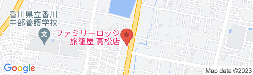 ファミリーロッジ旅籠屋・高松店の地図