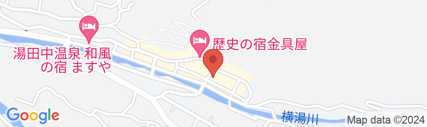 信州渋温泉 渋白銀屋旅館の地図