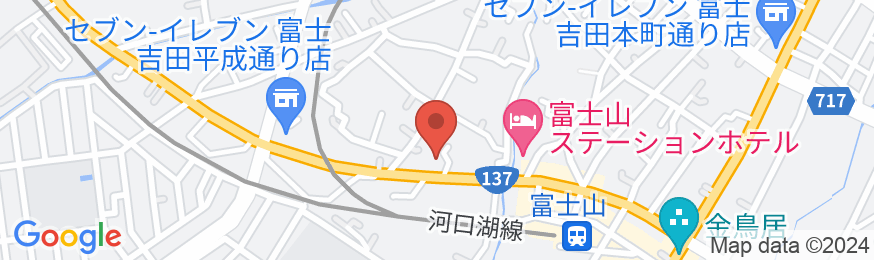 ファミリーロッジ旅籠屋・富士吉田店の地図