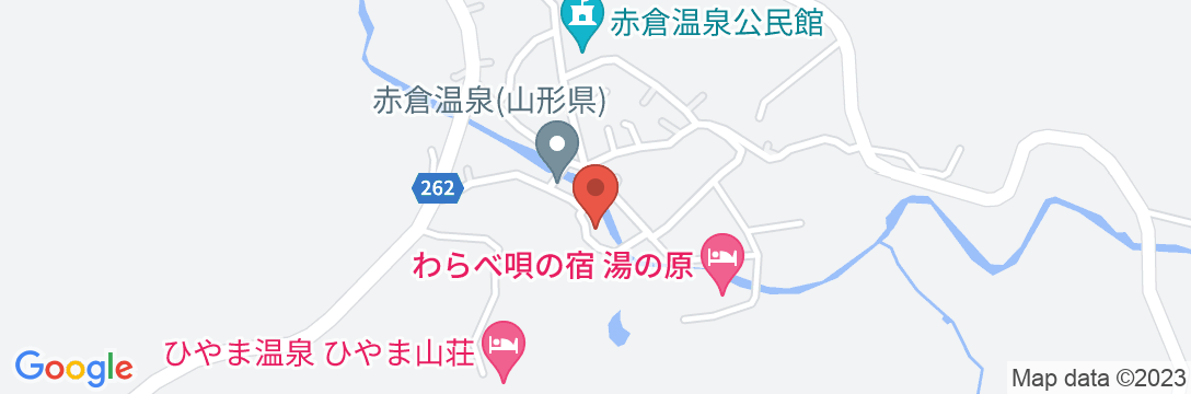 赤倉温泉 みどりや旅館の地図