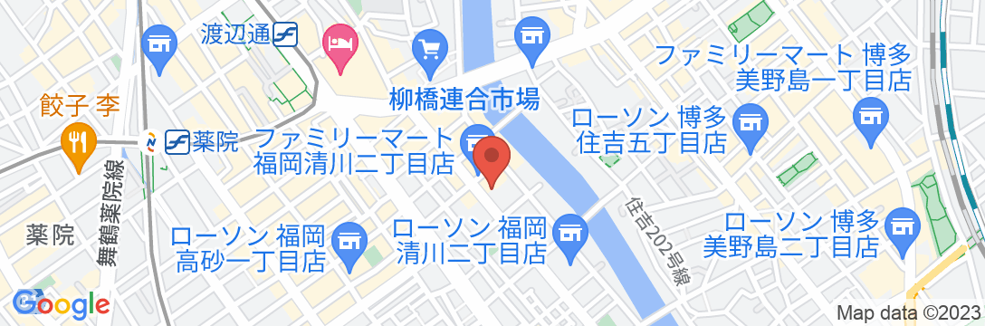 博多サンライトホテル檜乃扇の地図