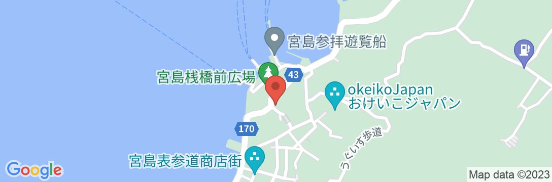 宮島 山一別館の地図