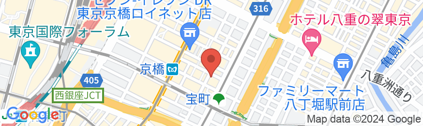 相鉄フレッサイン 東京京橋の地図