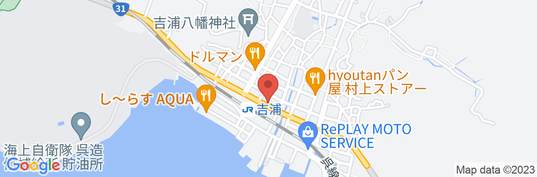 ビジネスホテル浦島の地図