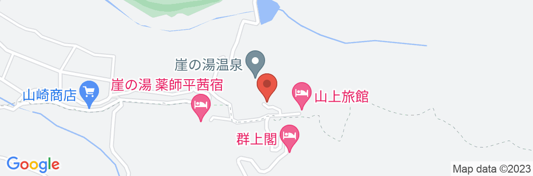 山七旅館の地図
