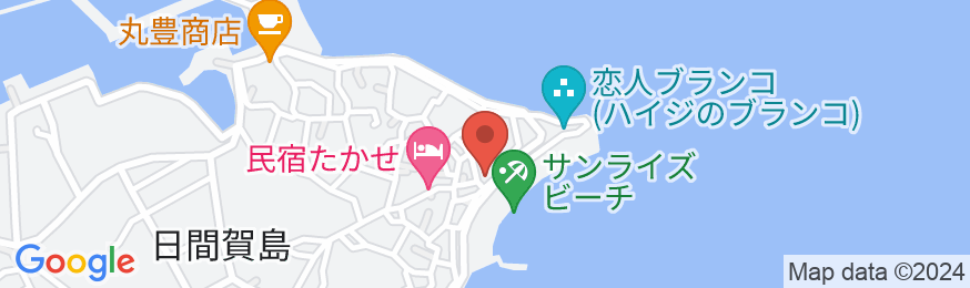 日間賀島 民宿 文成の地図