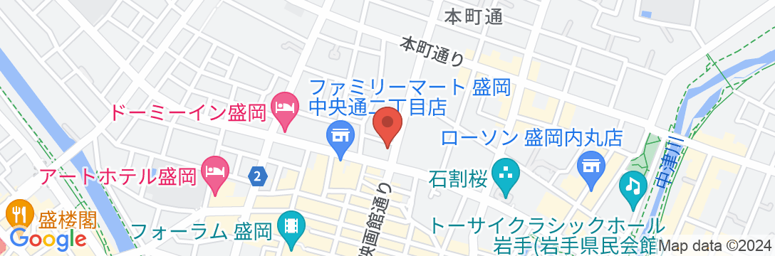 ホテル小田島の地図